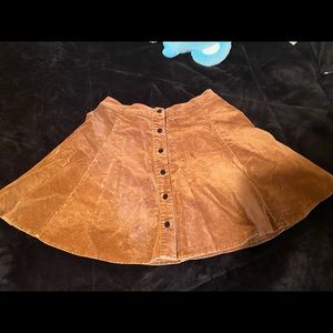 Brandy Melville suede skirt